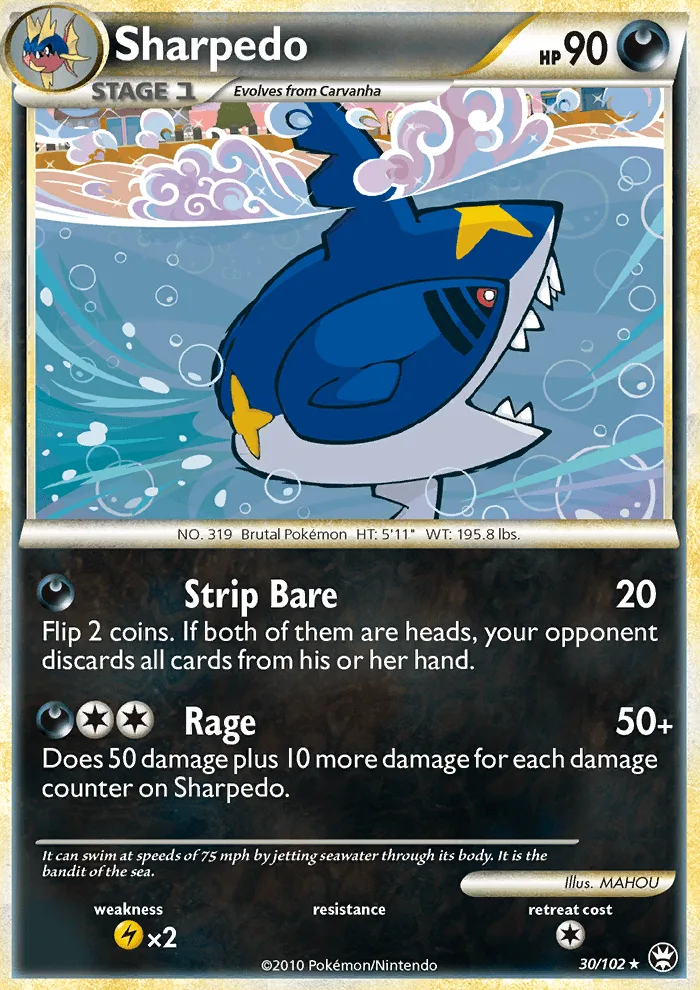 Sharpedo · Triumphant 30/102