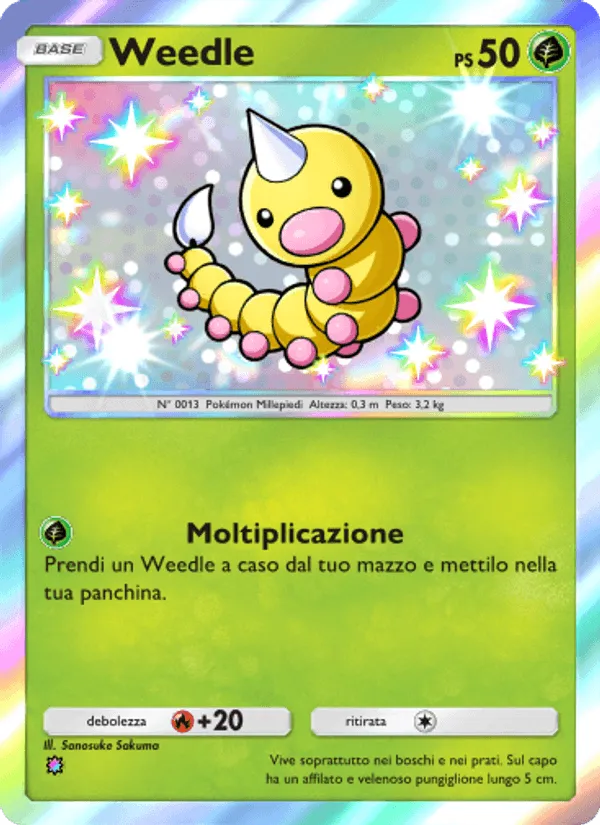 Weedle · Tripudio Splendente 097/72