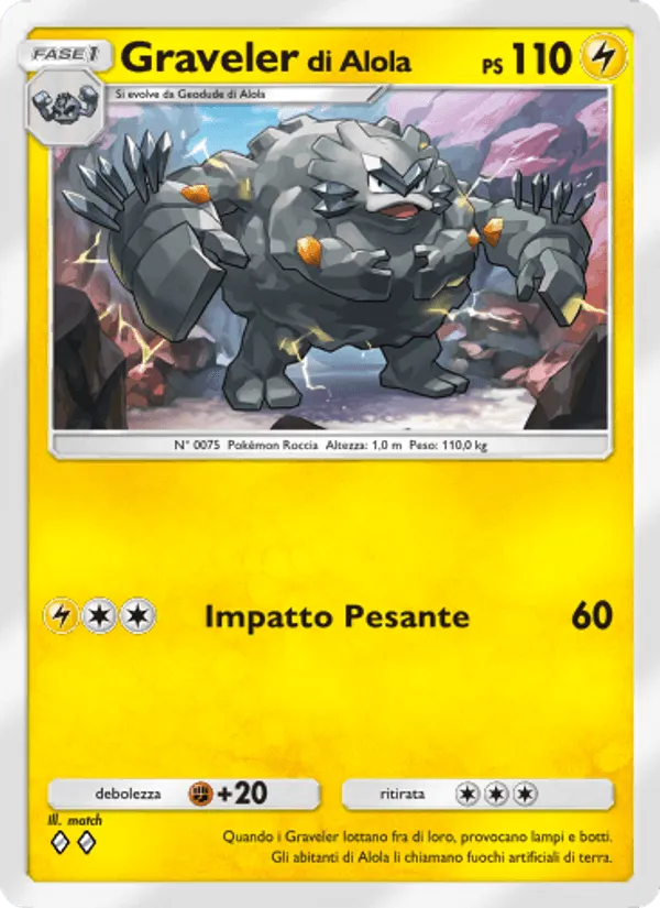 Graveler di Alola · Guardiani Astrali 060/155