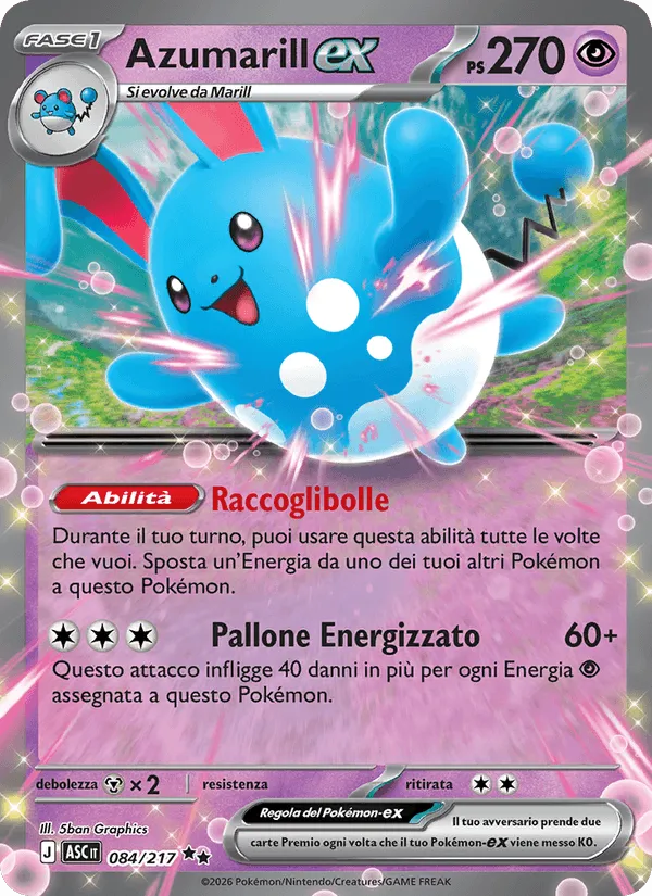 Azumarill-ex · Ascesa Eroica 084/217