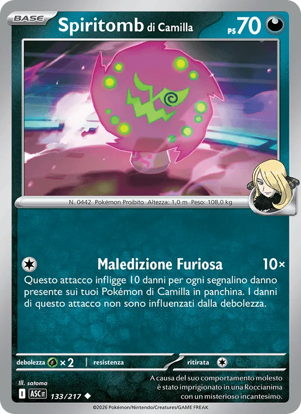 Spiritomb di Camilla · Ascesa Eroica 133/217