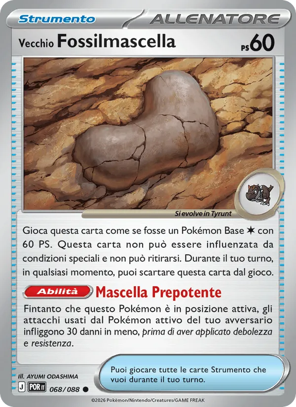 Vecchio Fossilmascella · Equilibrio Perfetto 068/88