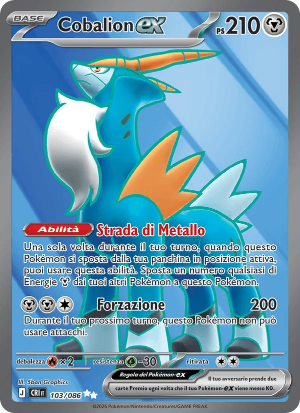 Cobalion-ex · Caos Nascente 103/86