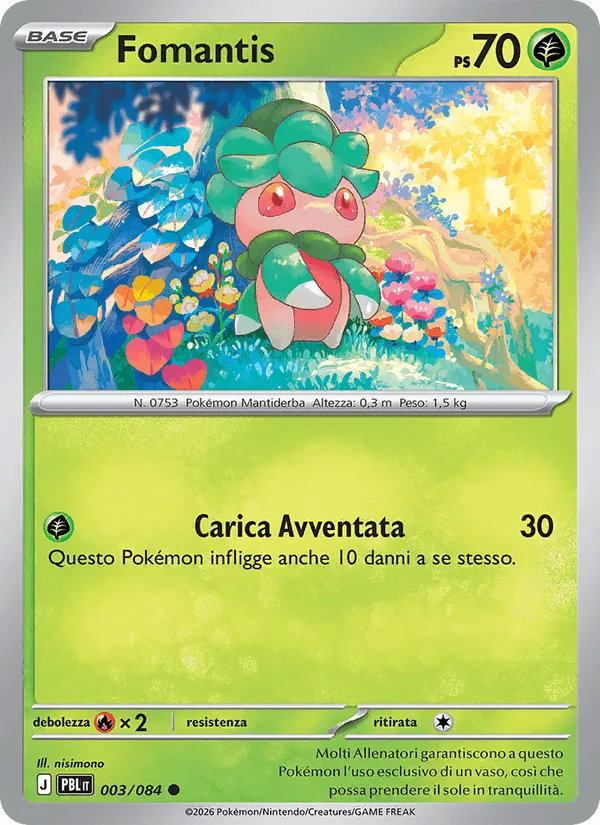 Fomantis · Buio Pesto 003/84