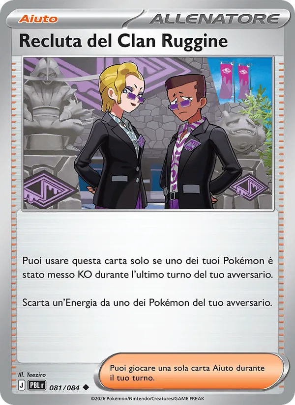 Recluta del Clan Ruggine · Buio Pesto 081/84