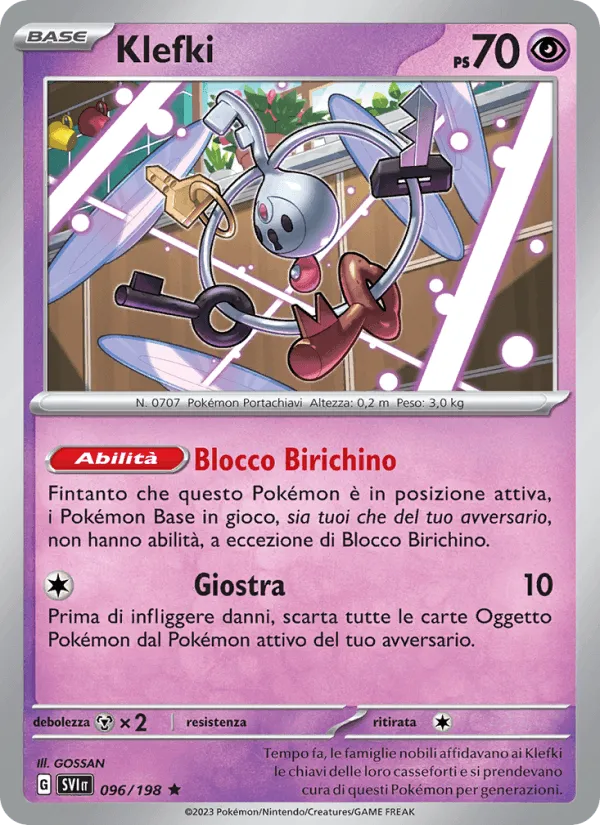 Klefki · Scarlatto e Violetto 096/198