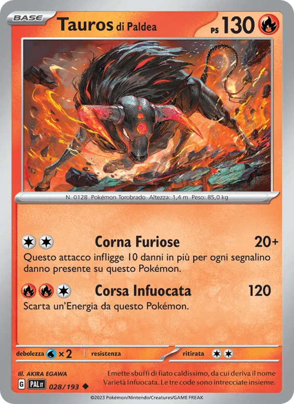 Tauros di Paldea · Evoluzioni a Paldea 028/193