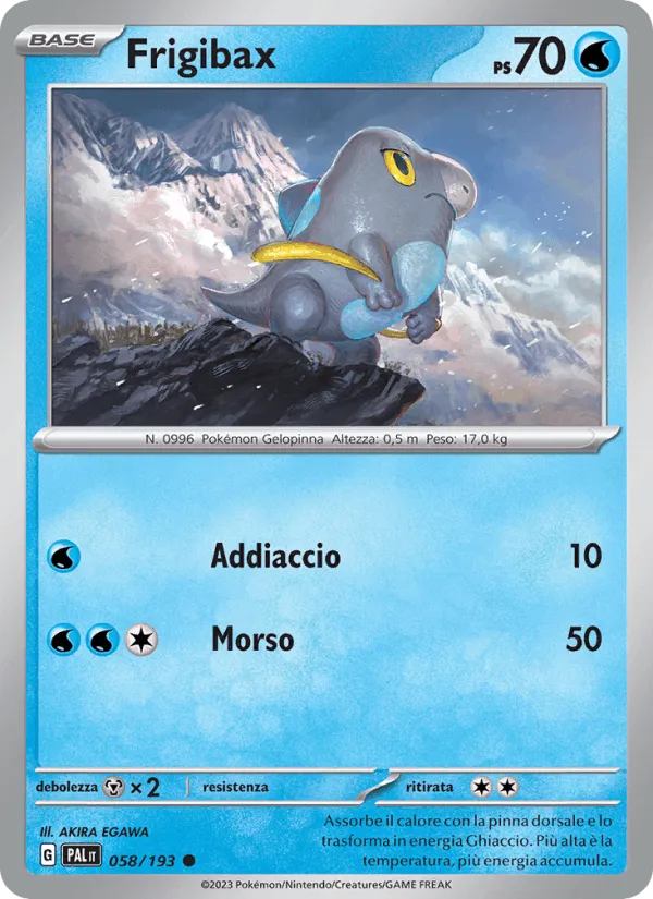 Frigibax · Evoluzioni a Paldea 058/193