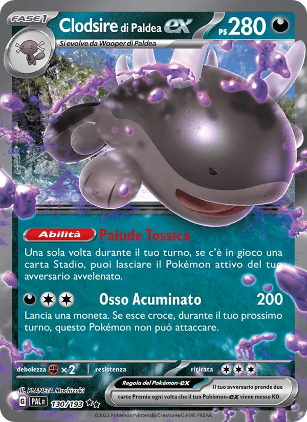 Clodsire di Paldea-ex · Evoluzioni a Paldea 130/193