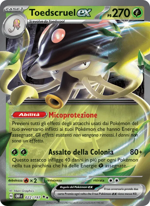 Toedscruel-ex · Ossidiana Infuocata 022/197