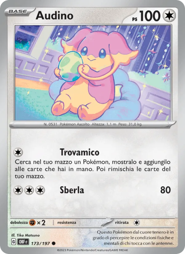 Audino · Ossidiana Infuocata 173/197