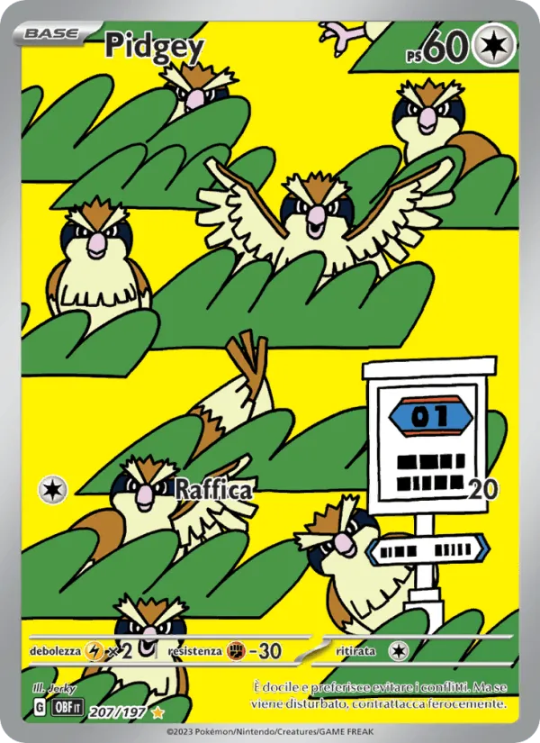 Pidgey · Ossidiana Infuocata 207/197