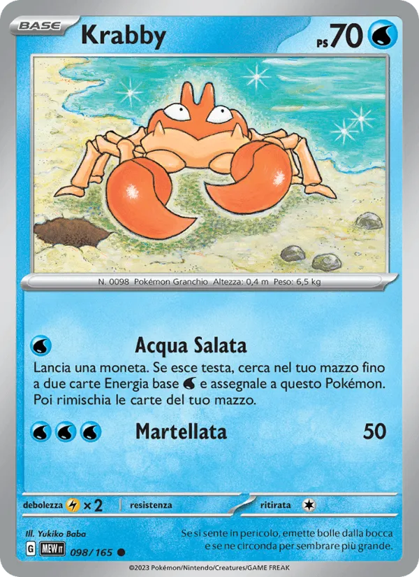 Krabby · 151 098/165