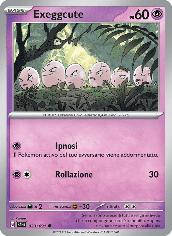 Exeggcute · Destino di Paldea 023/91