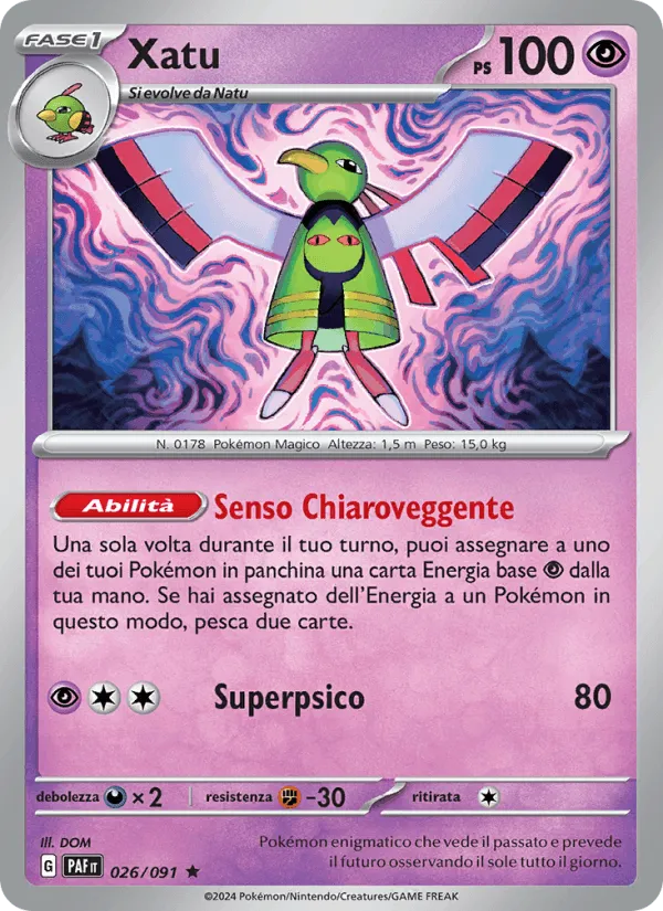 Xatu · Destino di Paldea 026/91