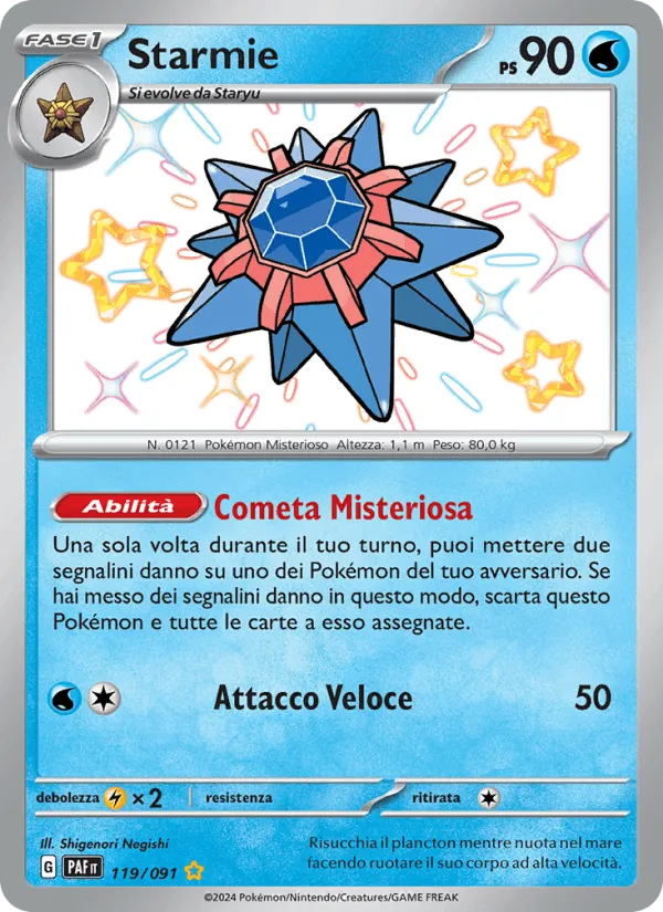 Starmie · Destino di Paldea 119/91