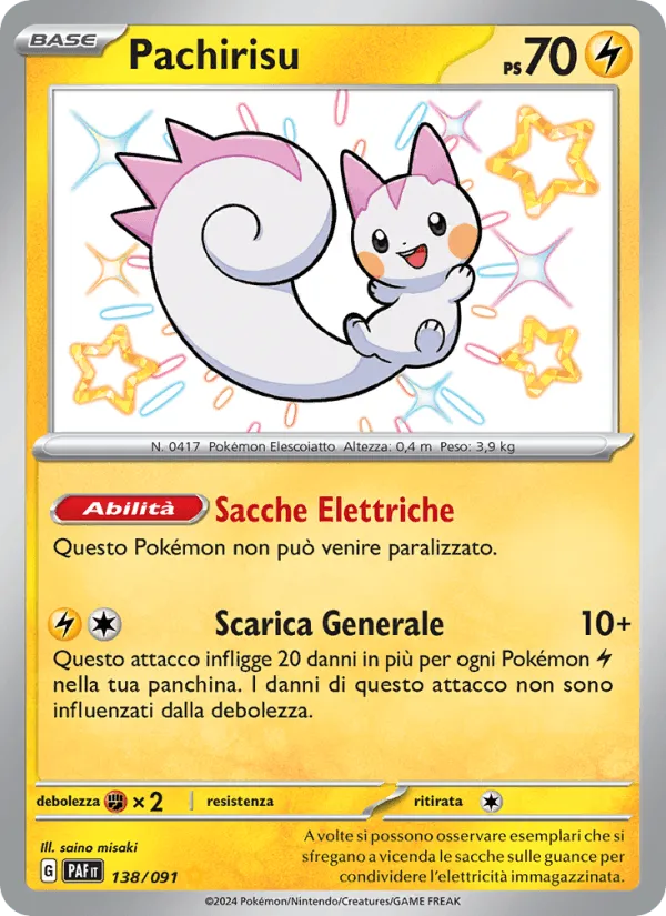 Pachirisu · Destino di Paldea 138/91
