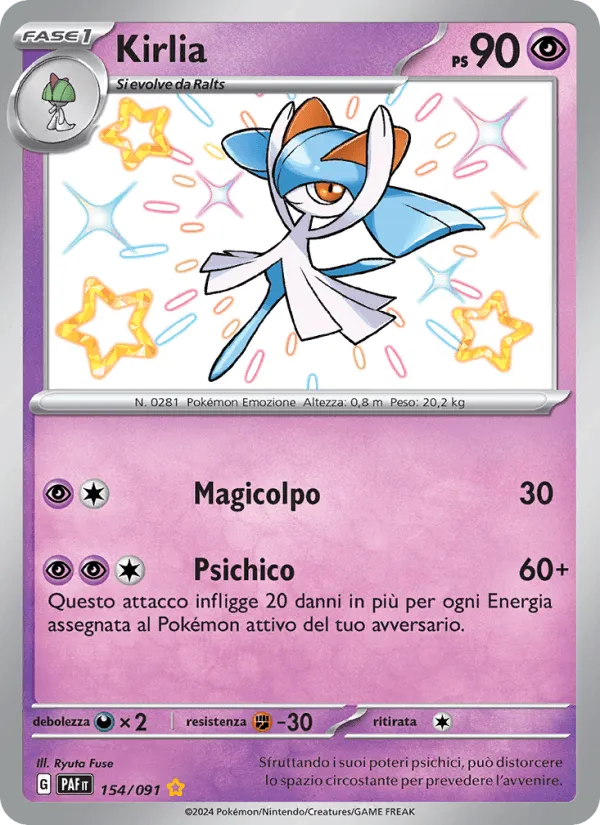 Kirlia · Destino di Paldea 154/91