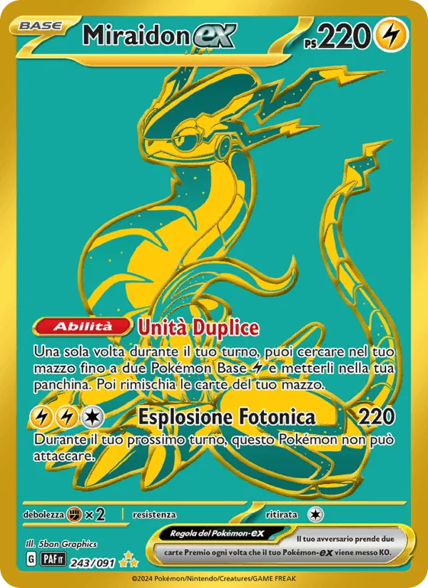 Miraidon-ex · Destino di Paldea 243/91
