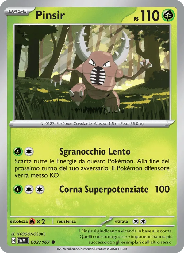 Pinsir · Crepuscolo Mascherato 003/167