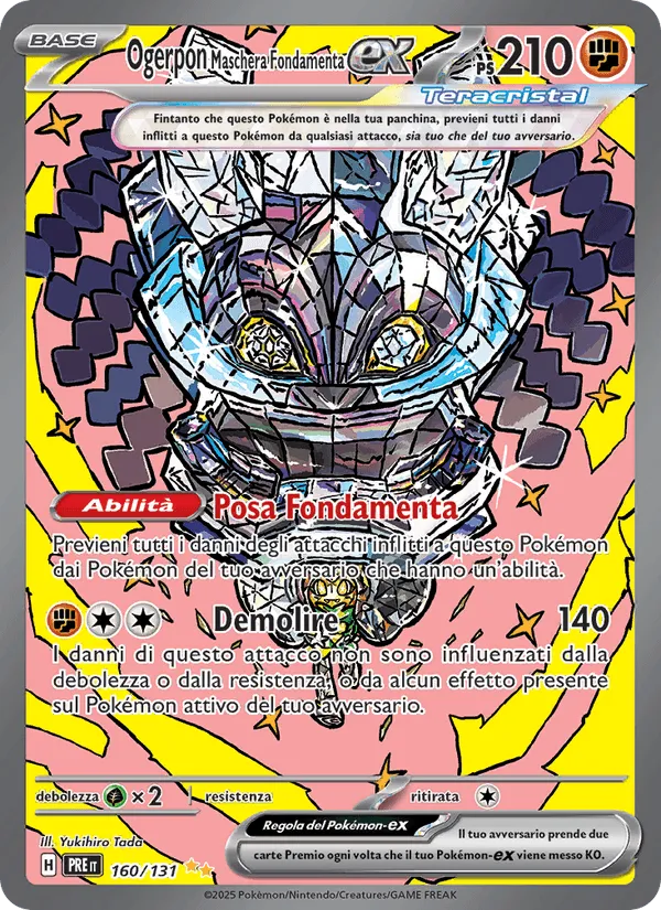 Ogerpon Maschera Fondamenta-ex · Evoluzioni Prismatiche 160/131