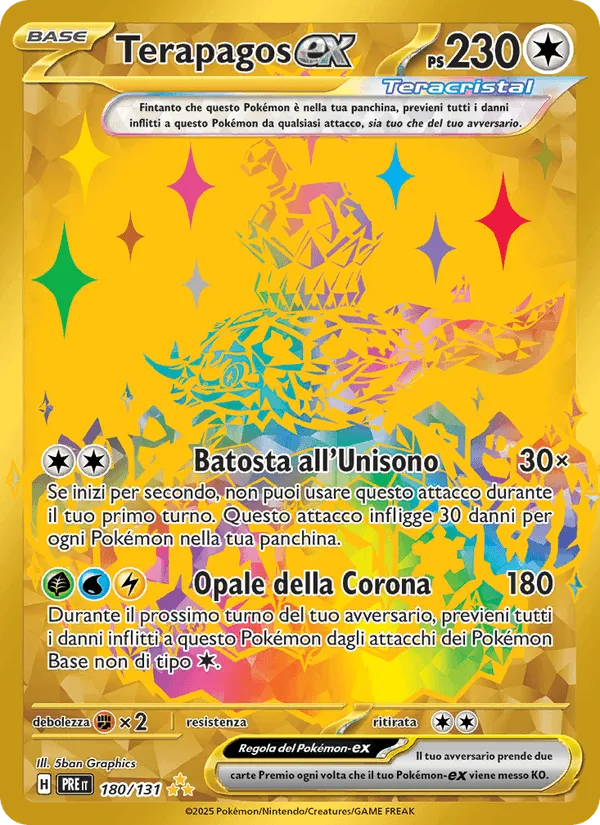 Terapagos-ex · Evoluzioni Prismatiche 180/131