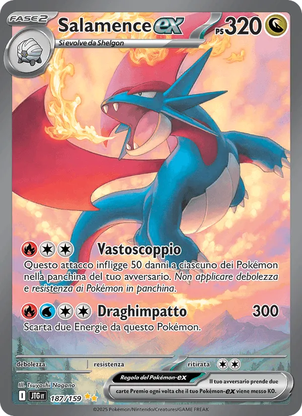 Salamence-ex · Avventure Insieme 187/159