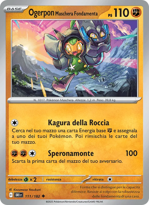 Ogerpon Maschera Fondamenta · Rivali Predestinati 111/182