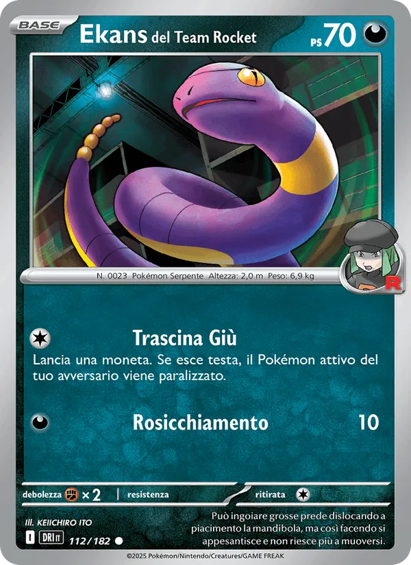 Ekans del Team Rocket · Rivali Predestinati 112/182