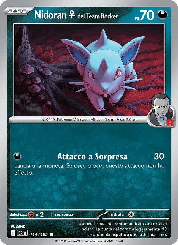 Nidoran♀ del Team Rocket · Rivali Predestinati 114/182