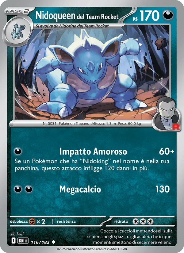 Nidoqueen del Team Rocket · Rivali Predestinati 116/182