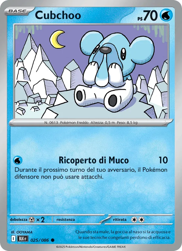 Cubchoo · Luce Nera 025/86