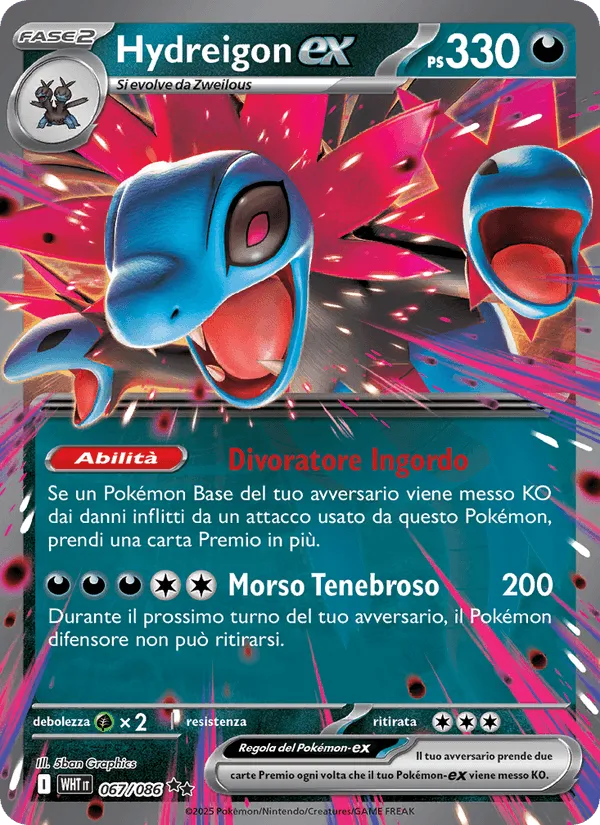 Hydreigon-ex · Fuoco Bianco 067/86