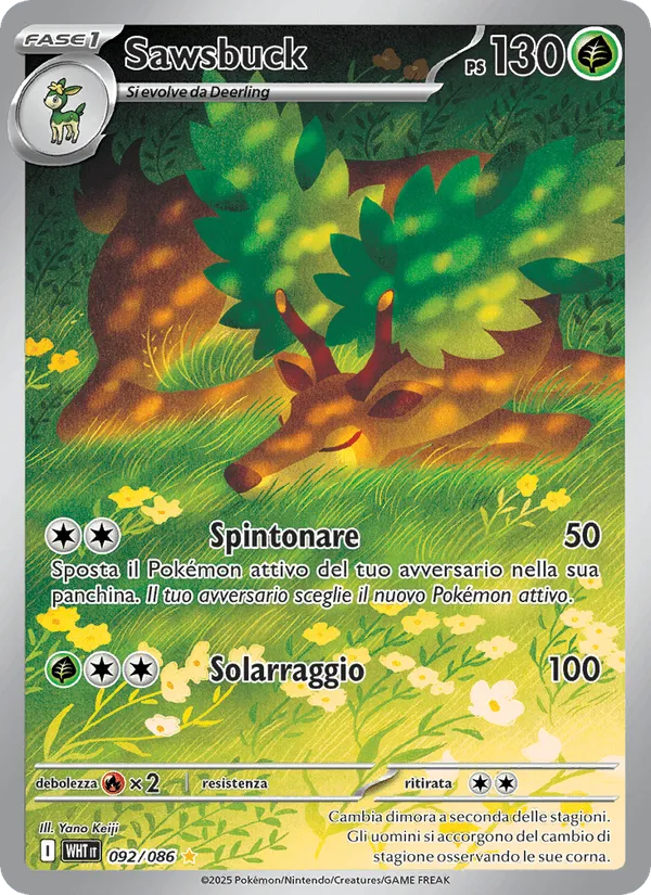Sawsbuck · Fuoco Bianco 092/86