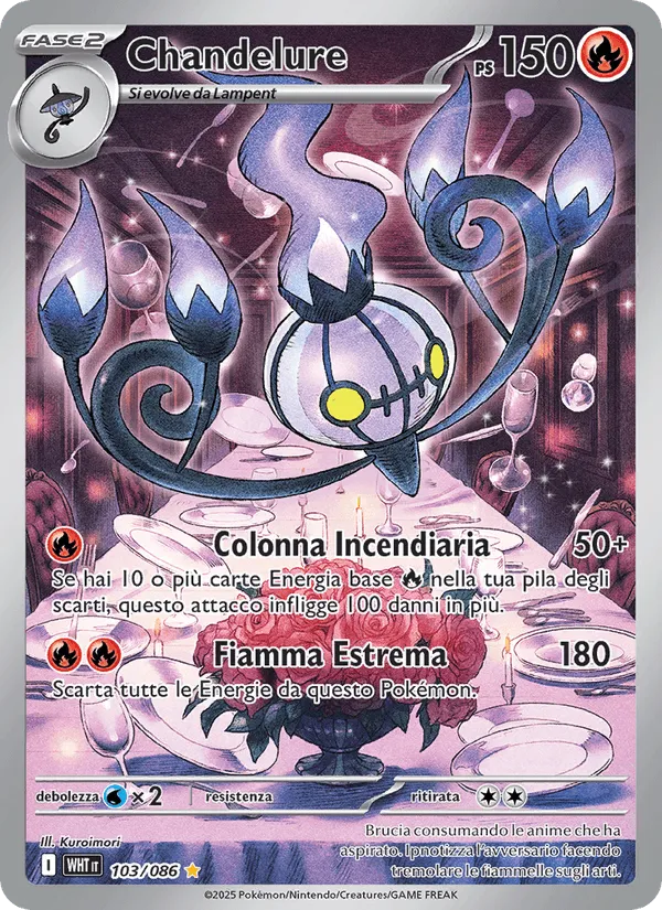 Chandelure · Fuoco Bianco 103/86