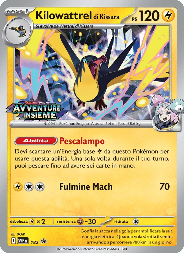 Kilowattrel di Kissara · SVP Black Star Promos 182/225