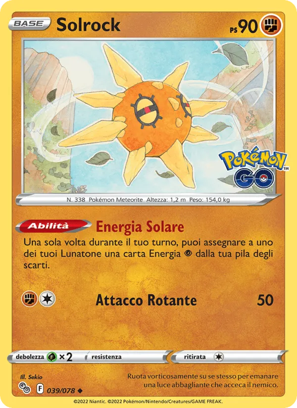 Solrock · Pokémon GO 039/78