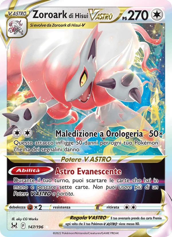 Zoroark di Hisui V ASTRO · Origine Perduta 147/196