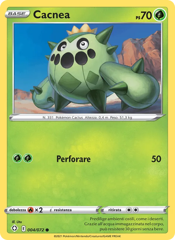 Cacnea · Destino Splendente 4/72
