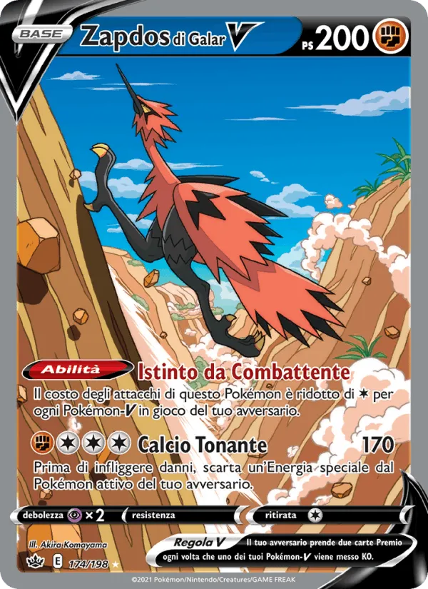 Zapdos di Galar V · Regno Glaciale 174/198