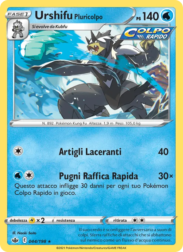 Urshifu Pluricolpo · Regno Glaciale 44/198