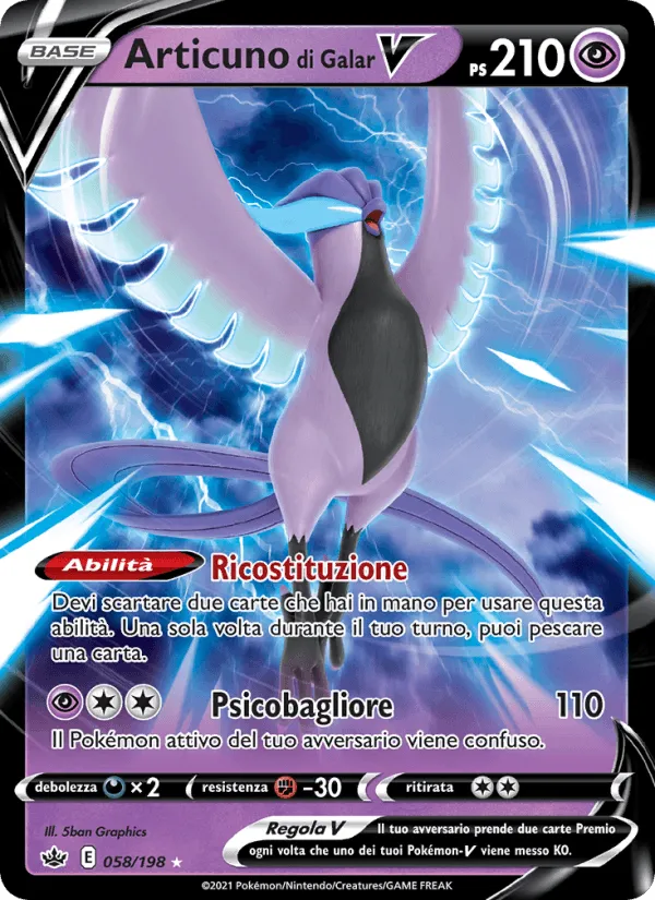 Articuno di Galar V · Regno Glaciale 58/198