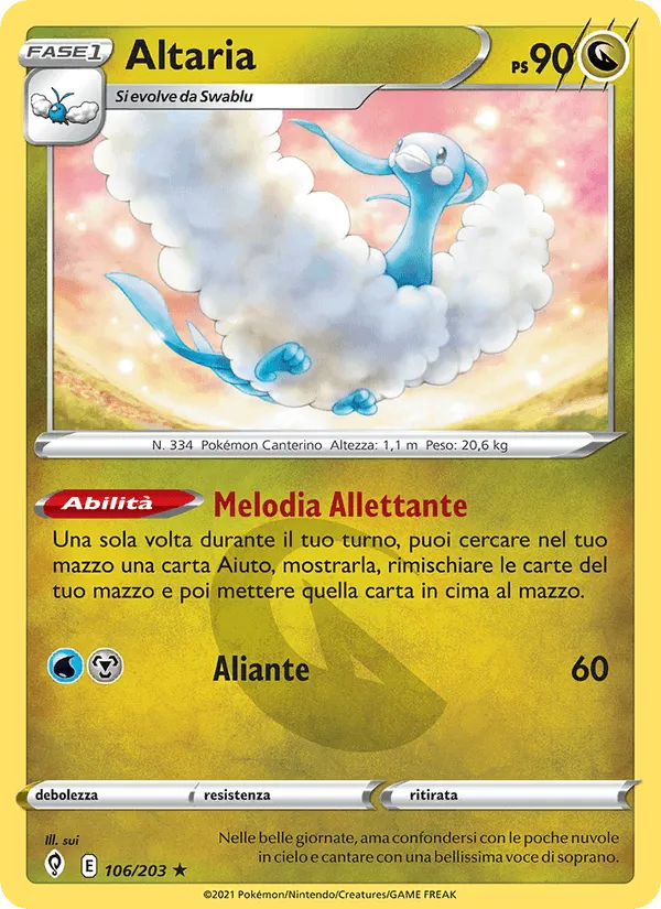 Altaria · Evoluzioni Eteree 106/203