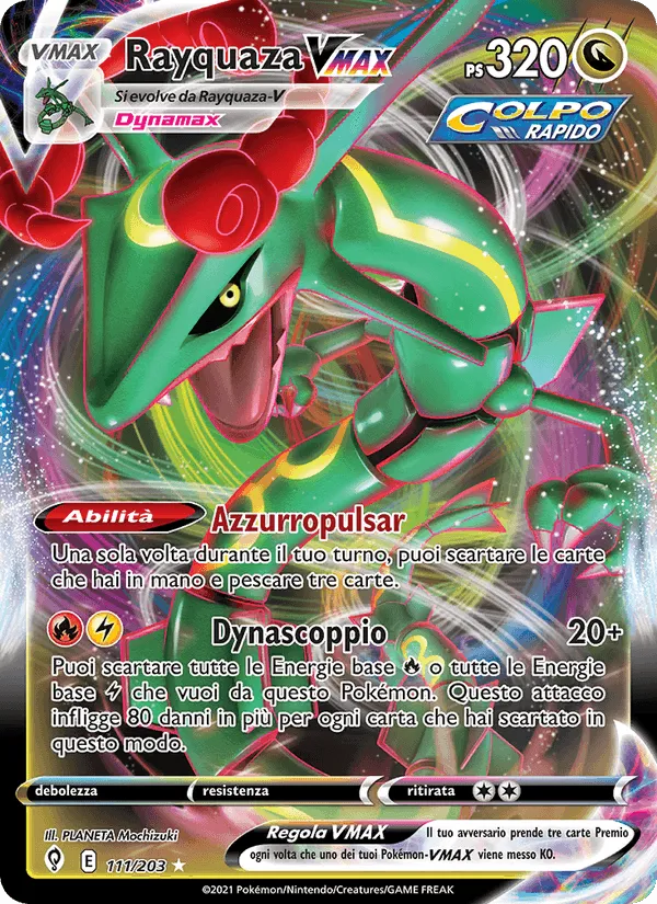 Rayquaza VMAX · Evoluzioni Eteree 111/203