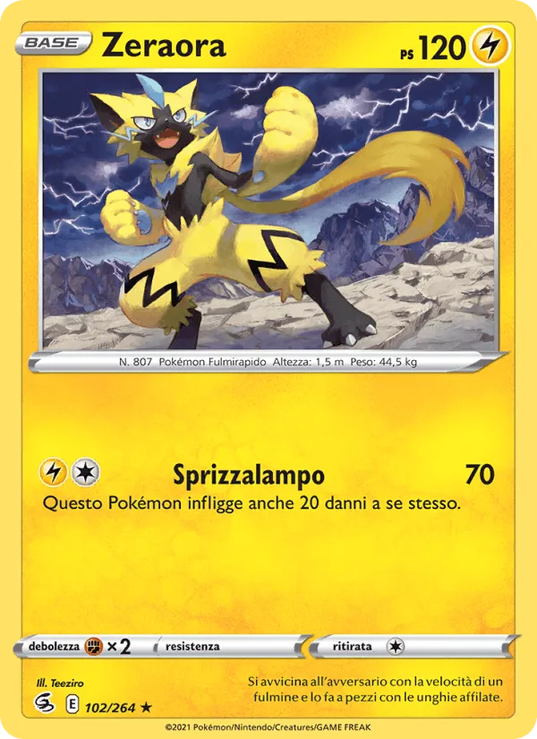 Zeraora · Colpo Fusione 102/264