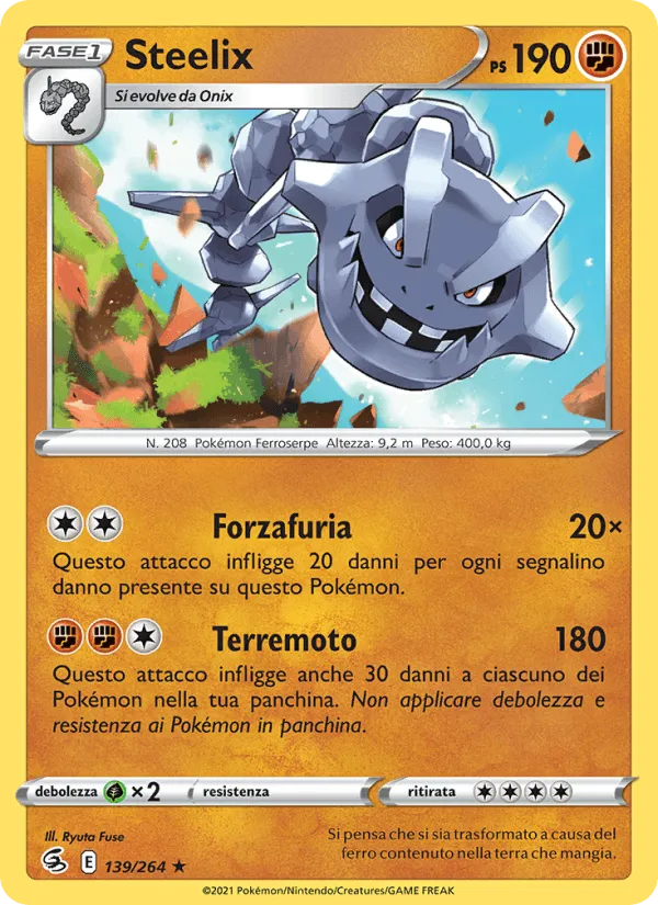 Steelix · Colpo Fusione 139/264