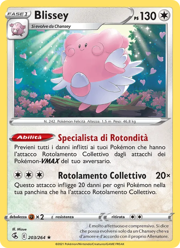 Blissey · Colpo Fusione 203/264