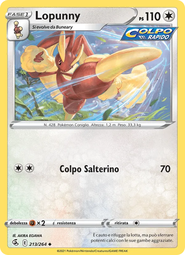 Lopunny · Colpo Fusione 213/264