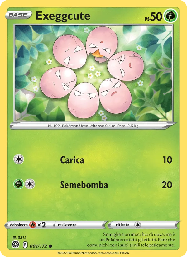 Exeggcute · Astri Lucenti 001/172