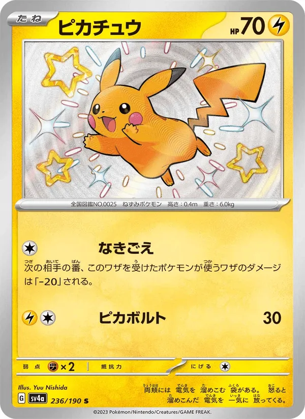 ピカチュウ · レイジングサーフ 236/190